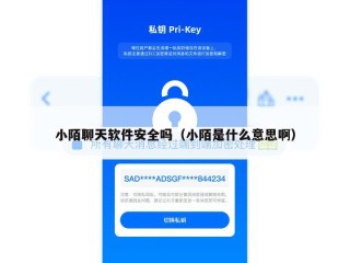 小陌聊天软件安全吗（小陌是什么意思啊）