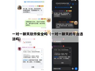 一对一聊天软件安全吗（一对一聊天的平台违法吗）