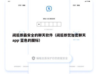 阅后即最安全的聊天软件（阅后即焚加密聊天app 蓝色的图标）