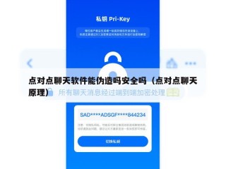 点对点聊天软件能伪造吗安全吗（点对点聊天原理）