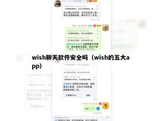 wish聊天软件安全吗（wish的五大app）