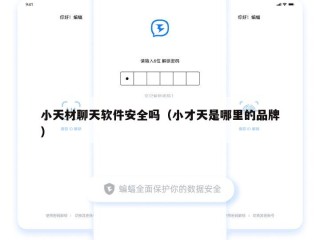 小天材聊天软件安全吗（小才天是哪里的品牌）