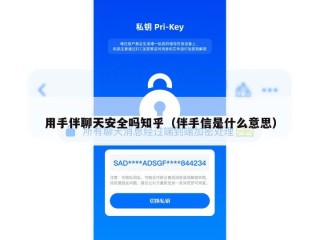 用手伴聊天安全吗知乎（伴手信是什么意思）