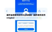国外加密聊天软件大全有哪些（国外聊天软件enigma）