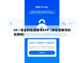 68一安全的私密聊天APP（有私密聊天的软件吗）