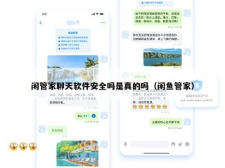 闲管家聊天软件安全吗是真的吗（闲鱼管家）