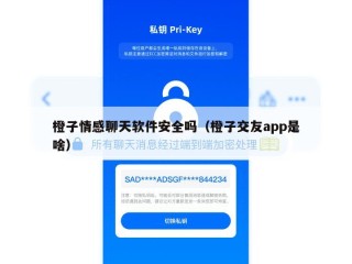 橙子情感聊天软件安全吗（橙子交友app是啥）