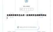 无痕网页聊天怎么样（无痕网页在线聊天网址）