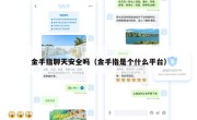 金手指聊天安全吗（金手指是个什么平台）
